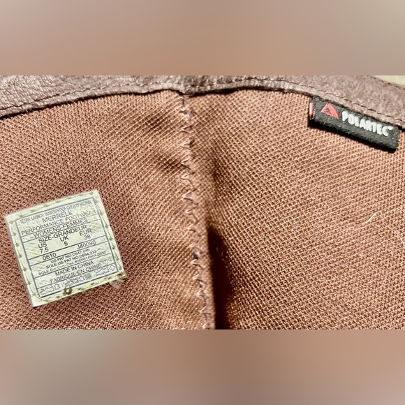 Merrell Tetra Launch Waterproof Bucle Strap Distressed Brown Leather Boots Sz7.5 - Picture 9 of 11